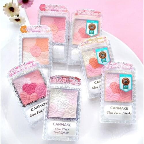 Blush genuine makeup moisturizing brightening skin color mined fields petals blush orange matte