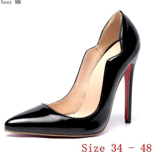 High Heels Women Pumps High Heel Shoes Stiletto Woman Party Wedding Shoes Kitten Heels Plus Size 34 - 48