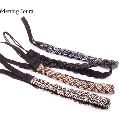 Metting Joura Vintage Bohemian Ethnic Metal Tube Beads Headband Party Hair Band Hair Accessory