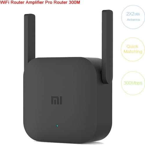 Original Xiaomi WiFi Router Amplifier Pro Router 300M Network Expander Repeater Power Extender Roteador 2 Antenna Home Office