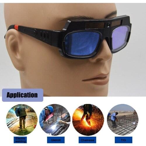 Solar Powered Safety Goggles Auto Darkening Welding Eyewear Eyes Protection Welder Glasses Mask Helmet Arc Welding Screens