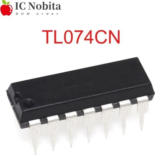 10PCS TL074CN DIP14 TL074 DIP 074CN DIP-14 Low Power JFET Input Operational Amplifier Chip IC New