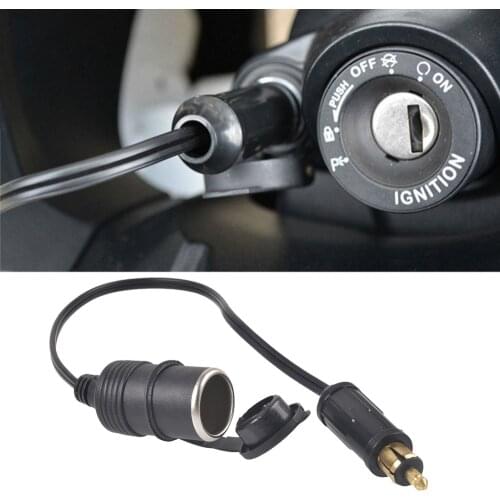 DC 12V 24V EU Plug For BMW DIN For Halle Motorcycle Charger Socket Outlet Convert to Car Cigarette Lighter Adapter For Honda