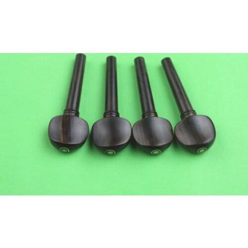 20 pcs high quality undyed ebony violin pegs 4/4 violin parts tuning pegs