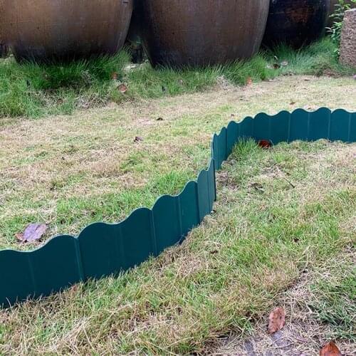 20Pcs Plastic Lawn Edging Plant Border Decorations Flower Bed Border Small S Fence Corridor Decoration Garden Fence