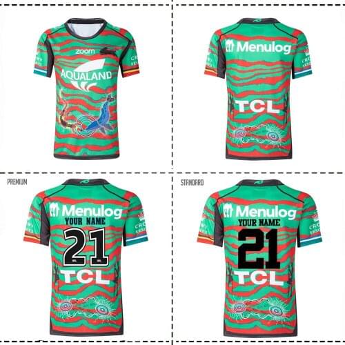 2021 South Sydney Rabbitohs Indigenous Jersey 2021/2022 South Sydney Rabbitohs Rugby TRAINING SHORTS JERSEY size S--5XL