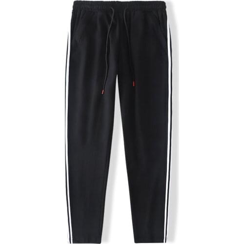 Asian Size Men Sweatpants Casual StreetWear Cotton Pants Sports Trousers Male Striped Pants Plus Size 8xl 7xl