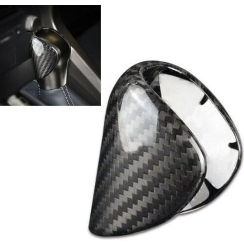 Black Carbon Fiber Gear Shift Knob Shifter Head Cover Trim Fit For Lexus ES300h ES350 GS200t GS350 GS450h NX NX200t NX300h