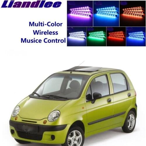 LiandLee Car Glow Interior Floor Decorative Seats Accent Ambient Neon light For Daewoo Matiz FSO Formosa