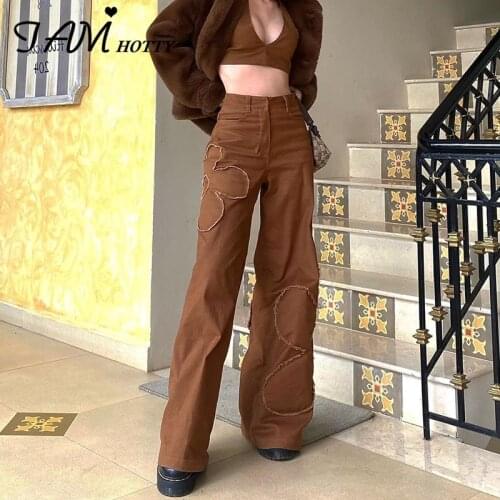 Широкие джинсы Iamhotty China At AliExpress