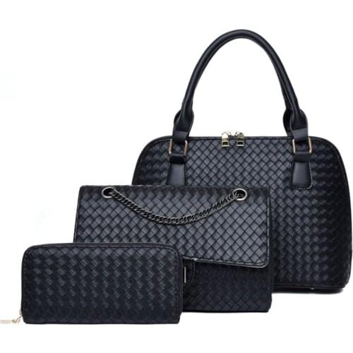 3 Pieces Set Woman Bags Sac Fashion Three Piece Shoulder Bag womens Messenger Bag Women Handbags Sac A Main Torebka Damska