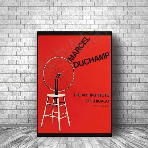 Marcel Duchamp 1974 Chicago Exhibition Poster | Vintage Art Exhibition Poster