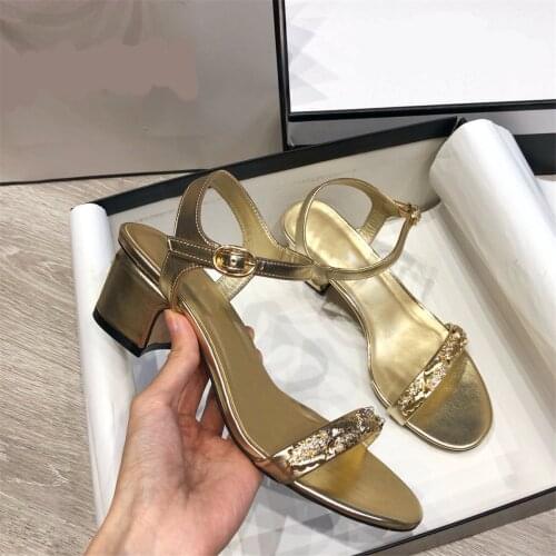 Kmeioo 2021 new style summe shoes ankle strap chunky heels open toe block heel pumps women dress prom shoes