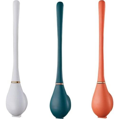 New Silicone Toilet Brush Holder Wall-mount Toilet Brush Bathroom WC Cleaning Tools Corner Cleaning Bathroom Cleaning brush