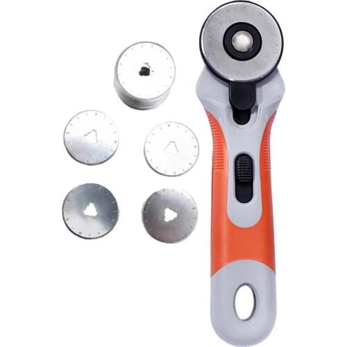 Nonvor Rotary Cutter with Circular Blade Fabric Cutter Sewing Cutter Leather Cutting Tool DIY Patchwork Sewing Quilting Fit 45mm