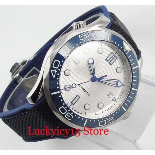 Popular BLIGER Self-Winding Mens Watch Automatic Movement Sapphire Glass 41mm Wristwatch