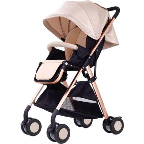 High landscape stroller easy to fold ultra light portable can sit reclining can be on the aircraft shock absorber