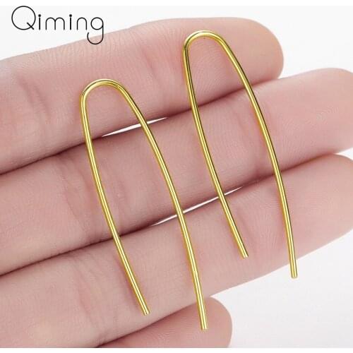 Simple Minimalist Earrings Women Thread Pendant Long Charm Handmade Gold Color Fashion Hoops Dangle Long Earrings Gift