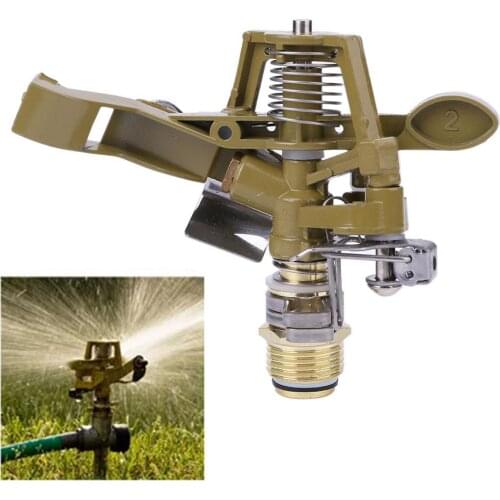 Garden Water Sprinkler Spray Nozzle Fountain Irrigation 1/2inch Connector Copper Rotate Rocker Arm watering Tool Water Sprinkler