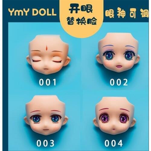 GSC clay man OB11 head split GSC replacement face Emoticons doll accessories Eyes can move