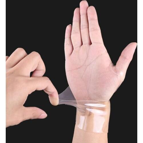 Transparent Wristbands for Men Women Basketball Badminton Sports Sprained Mouse Hand Wrist Protection Ultra-thin SEBS Gloves