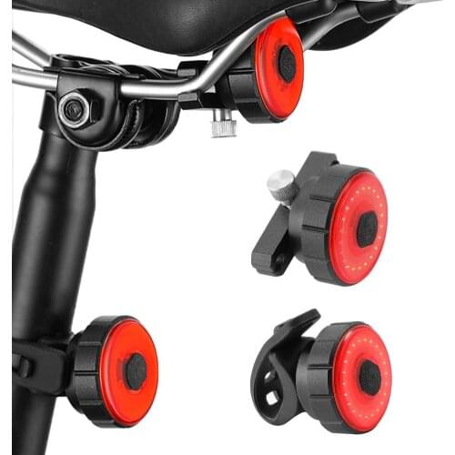 Smart Rear Bike Tail Light Bicycle USB Rechargeable Warning Light Intelligent Brake Sensor Light For Cycling Bicycle Accessories