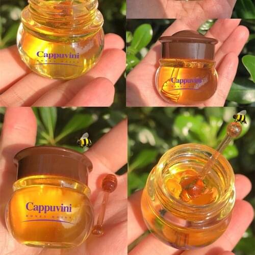 Moisturizing Honey Lip Oil Unisex Nourishing Anti-wrinkle Lip Care Anti-cracking Smooth Lip Fine Lines Sleeping Lip Mask TSLM2