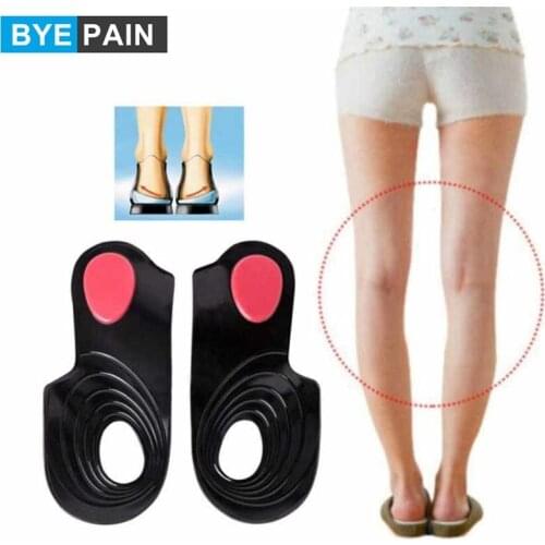 1Pair X/O Type Legs Orthotic Silicone Insole Flat Foot Correction Orthotic Silica Gel Health Insole Arch Support Inserts