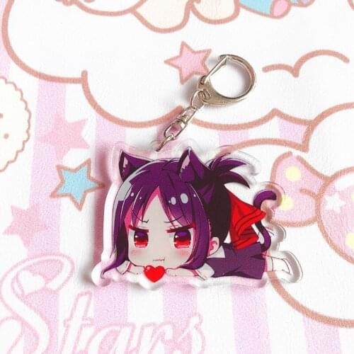 1pcs Anime Kaguya-sama:Love is War Fujiwara Chika Shinomiya Kaguya Keychain Doubleside Pendant Keyrings