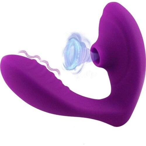 10 Sucking +10 Vibration Wearable Wireless Vibrating Therapeutic Massager USB Rechargeable Sucking Health Care Products