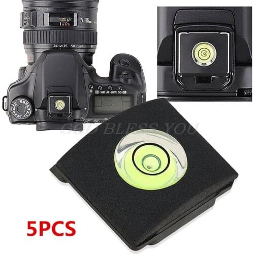 5PCS Hot Shoe Cover Cap Bubble Spirit Level For Canon Nikon Olympus Pentax Drop Shipping