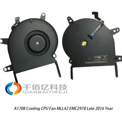 5 pcs Brand NEW Laptop A1708 Cooling CPU Fan for MacBook Pro Retina 13'' Late 2016 Year MLL42 EMC2978