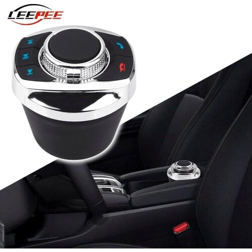 LEEPEE Car Steering Wheel Wireless Control Button For Multimedia Music Player Android Phone Only,Console Hole Fixed Accessories