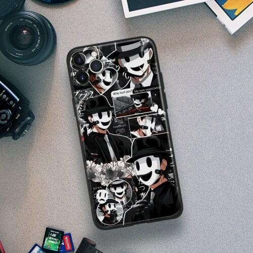 Sniper Mask High-Rise Invasion Anime Phone Case For IPhone 11 12 Mini Pro XS Max 6s X XR 6 7 8 Plus SE Soft TPU Glass Cover