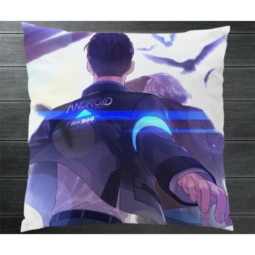 Detroit:Become Human Connor Hanke Markus Kara Two Side Pillowcases Fanart Pillow Cushion Case Cover Collection Cosplay Gift P9