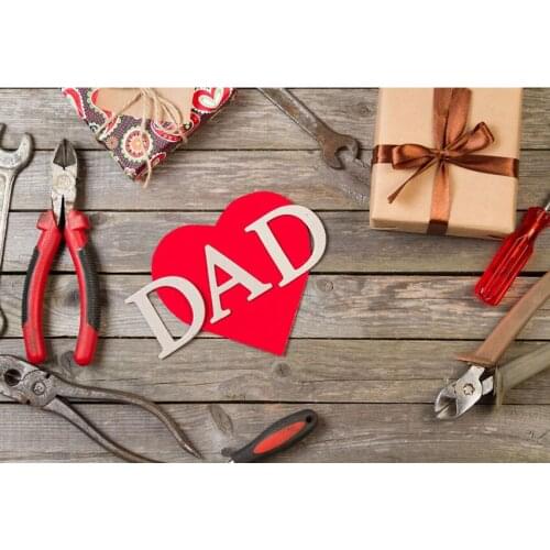Dads gift box background for Fathers day banner photography backdrop for photographic studio wood backgrounds fotografia G-392