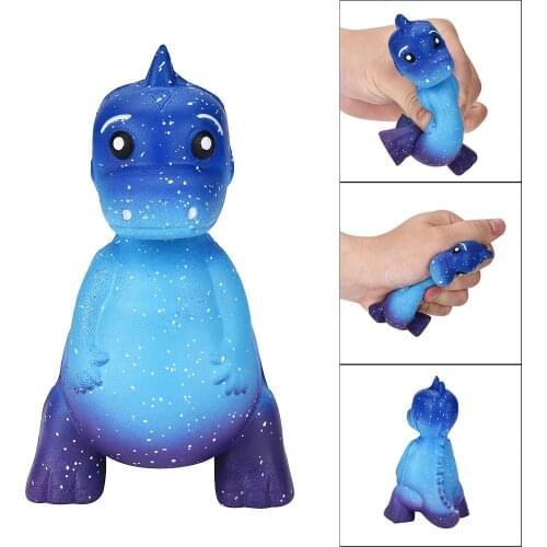 HaveFun 2018 Galaxy Dinosaur 12cm Cute Rex Jumbo Squishy Jumbo Scented Cream Super Slow Rising Squeeze novelty toys Drop
