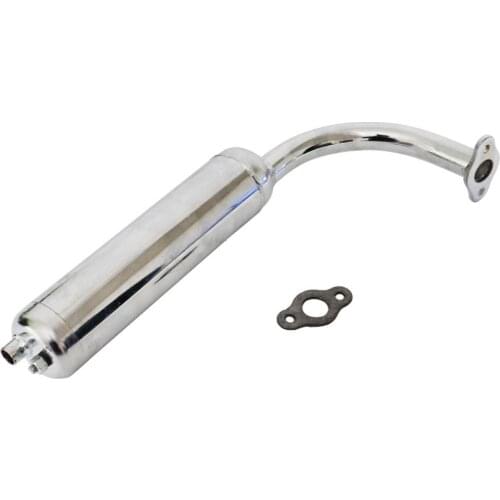 Muffler Exhaust Chrome For 80cc 66cc 49cc Motorized Bicycle