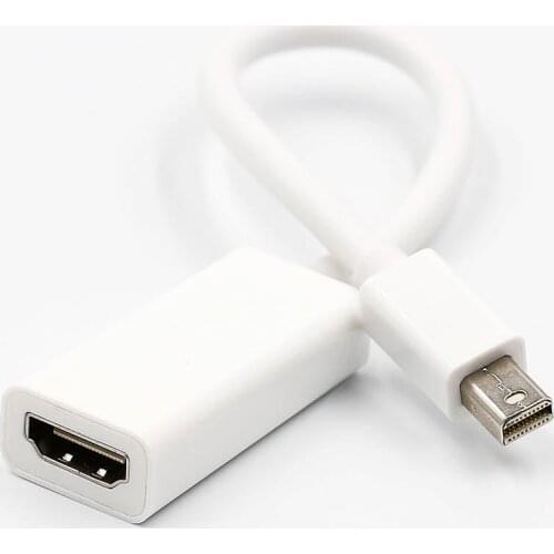 1pcs Mini DP to HDMI Cable Adapter Thunderbolt DisplayPort Display Port DP to HDMI Cable Adapter For Apple Mac Macbook Pro Air