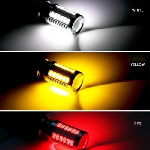 Motorcycle 1156 LED Tail Bulb Brake Light Car Led Turning Reverse Lights Daytime Running Signal Lamp 12V Red Yellow White Light