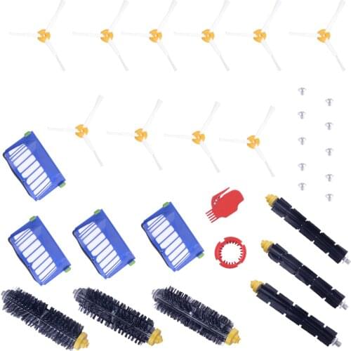 Filter Brush Kit Replacement Fit for iRobot Roomba 600 610 620 630 650 Series Vacuum Cleaner Accessories