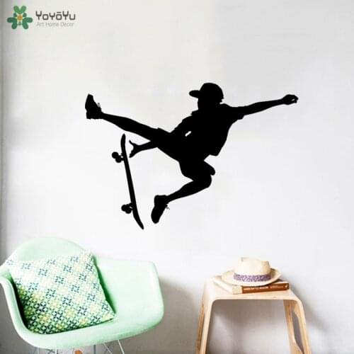 YOYOYU Wall Decal Special Design Skateboard Sport Wall Stickers Boy Home Decor Interior High Quality Vinyl Art Decals Gift CT761