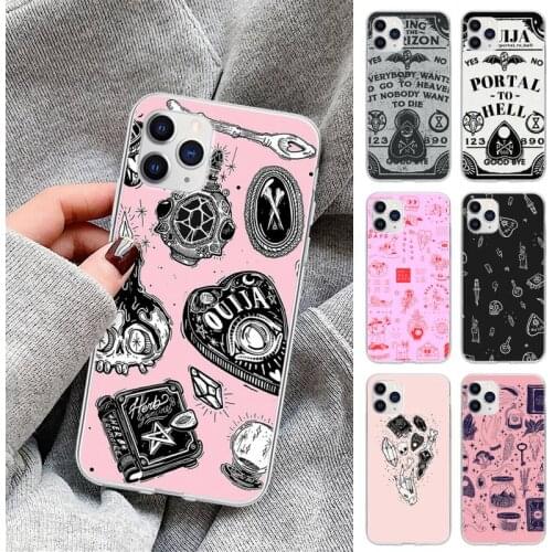 Witches Moon Tarot Witch Ouija Transparent Mobile Phone Case For Xiaomi Redmi K30s Ultra Note 9s 9 Pro Max Mi 10 Lite 11 10T Pro
