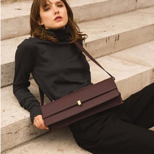 Rectangular Bag High Quality PU Leather Shoulder Bag Luxury Handbags Women Bags Designer Crossbody Bags Women Messenger Bags