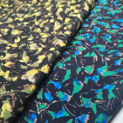 Bling Party Gown Chiffon Glittery Printed Shiny Fabric Cosplay Glamy Skirt Scarf Hijab DIY Clothing Material