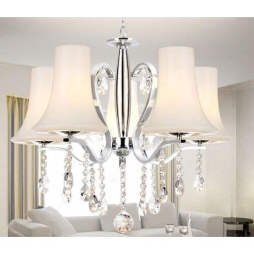 Modern minimalist LED pendant light Country Painting Feature for Crystal Metal Living Room Bedroom Dining Room