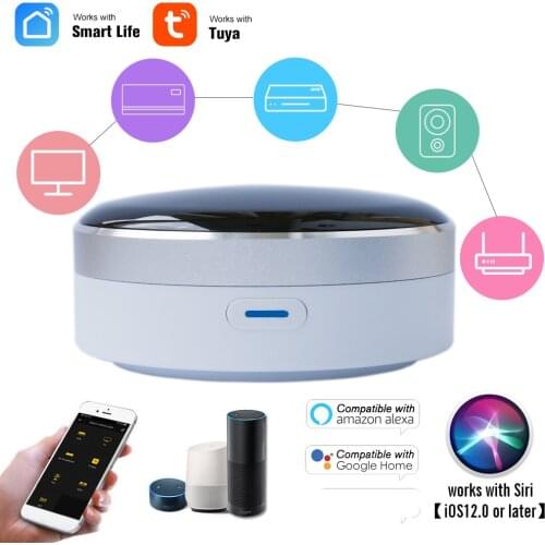 Universal IR Smart Remote Control WiFi Infrared Home Control Hub Tuya App Works with Google Home Alexa Siri
