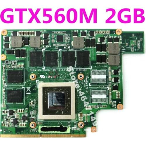 G53JW GTX560M 2GB N12E-GS-A1 Video Card For ASUS G73SW G73JW G53SW G53SX Laptopo VGA graphics card board 100% Tested