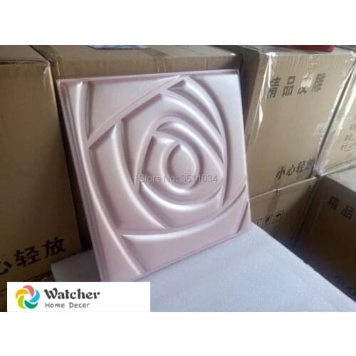 2018 3D Leather wall panel for Childrens room Faux 1box 8pcs 40x40cm 3D Wall Panel Tile Leather wall stickers