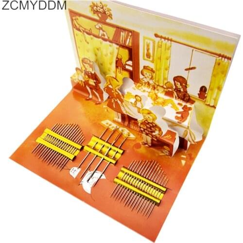 ZCMYDDM 36Pcs Hand Sewing Needles with 1pc Threader Suit Card for Handmade Embroidery Craft Needle DIY Sewing Tools